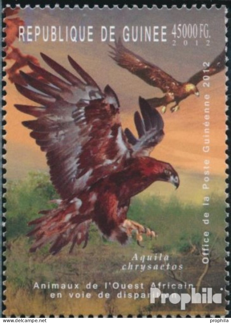 Guinea 9192 (kompl. Ausgabe) Postfrisch 2012 Gefährdete Tiere Westafrikas - Guinée (1958-...)