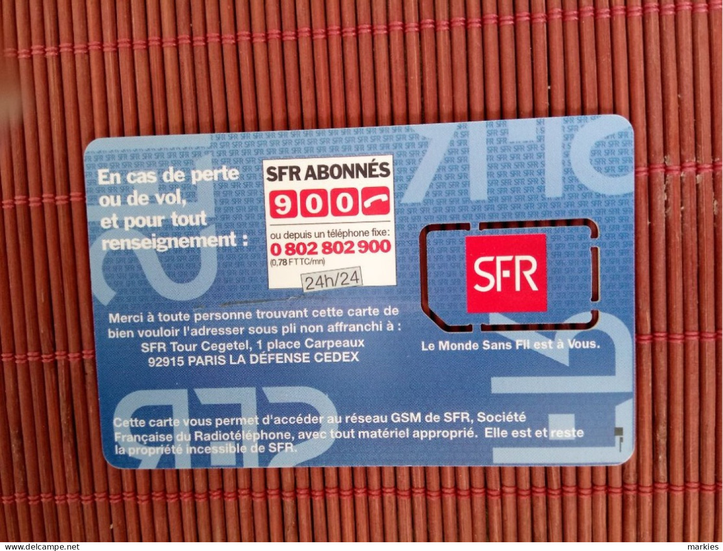 GSM Card France Mint 2 Photos Rare - Mobicartes: Móviles/SIM)