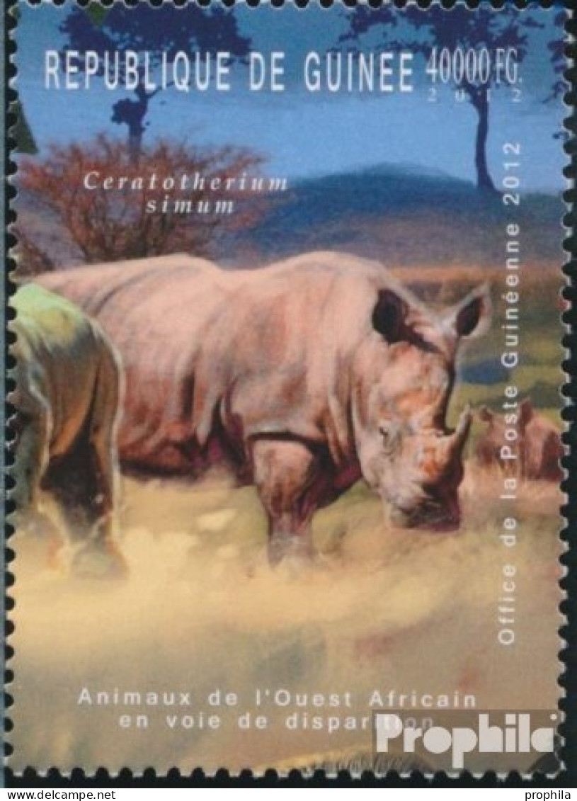 Guinea 9191 (kompl. Ausgabe) Postfrisch 2012 Gefährdete Tiere Westafrikas - Guinée (1958-...)
