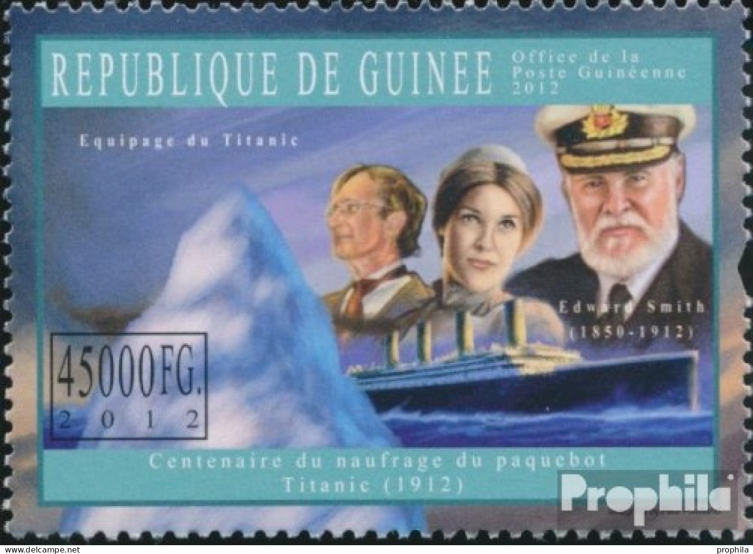 Guinea 9102 (kompl. Ausgabe) Postfrisch 2012 Titanic - Guinea (1958-...)