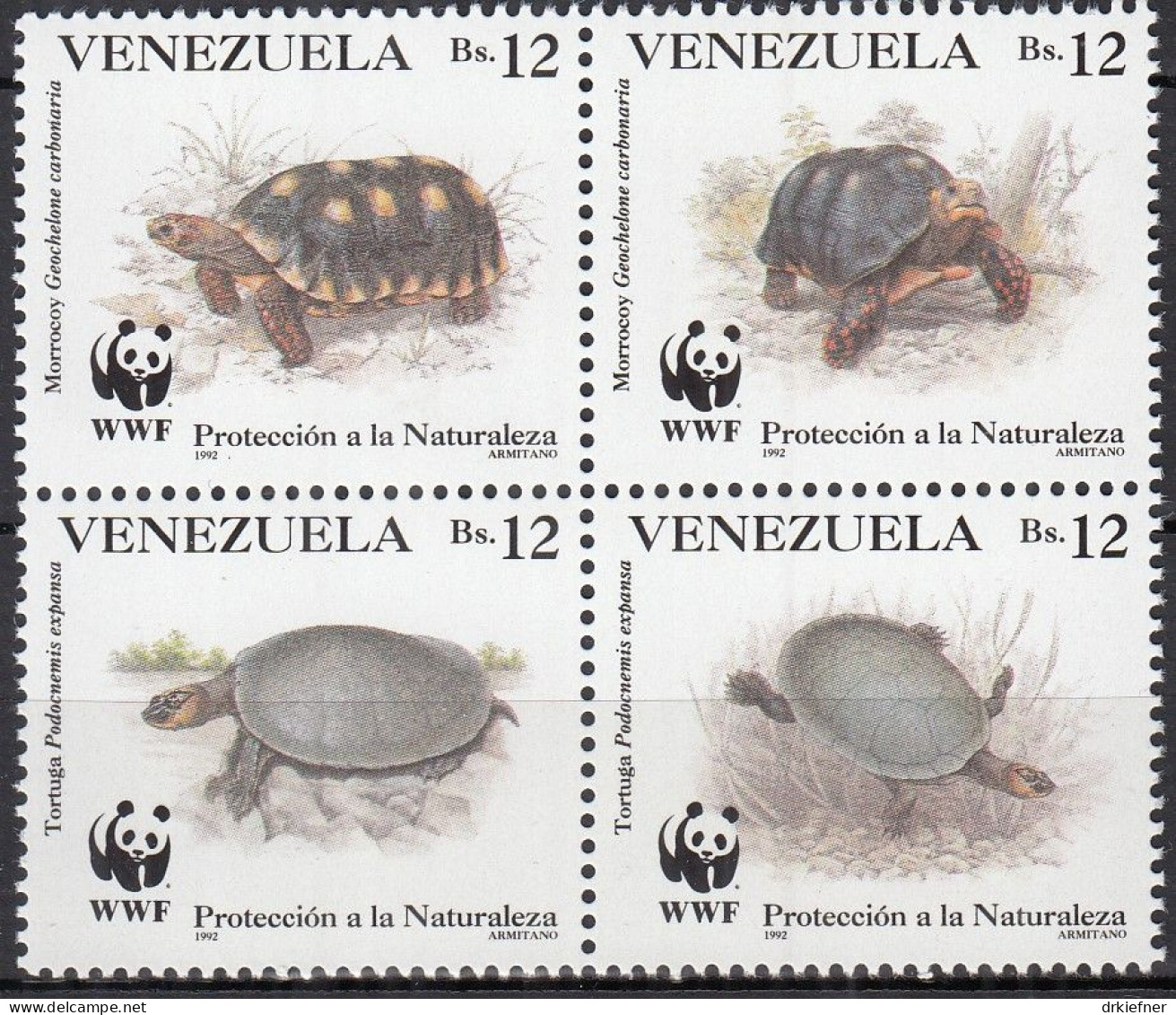 VENEZUELA  2729-2732, Postfrisch **, WWF, Weltweiter Naturschutz: Schildkröten, 1992 - Venezuela