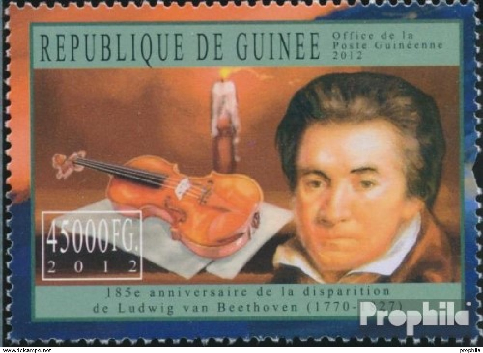 Guinea 9098 (kompl. Ausgabe) Postfrisch 2012 Ludwig Van Beethoven (1770-1827) - Guinée (1958-...)