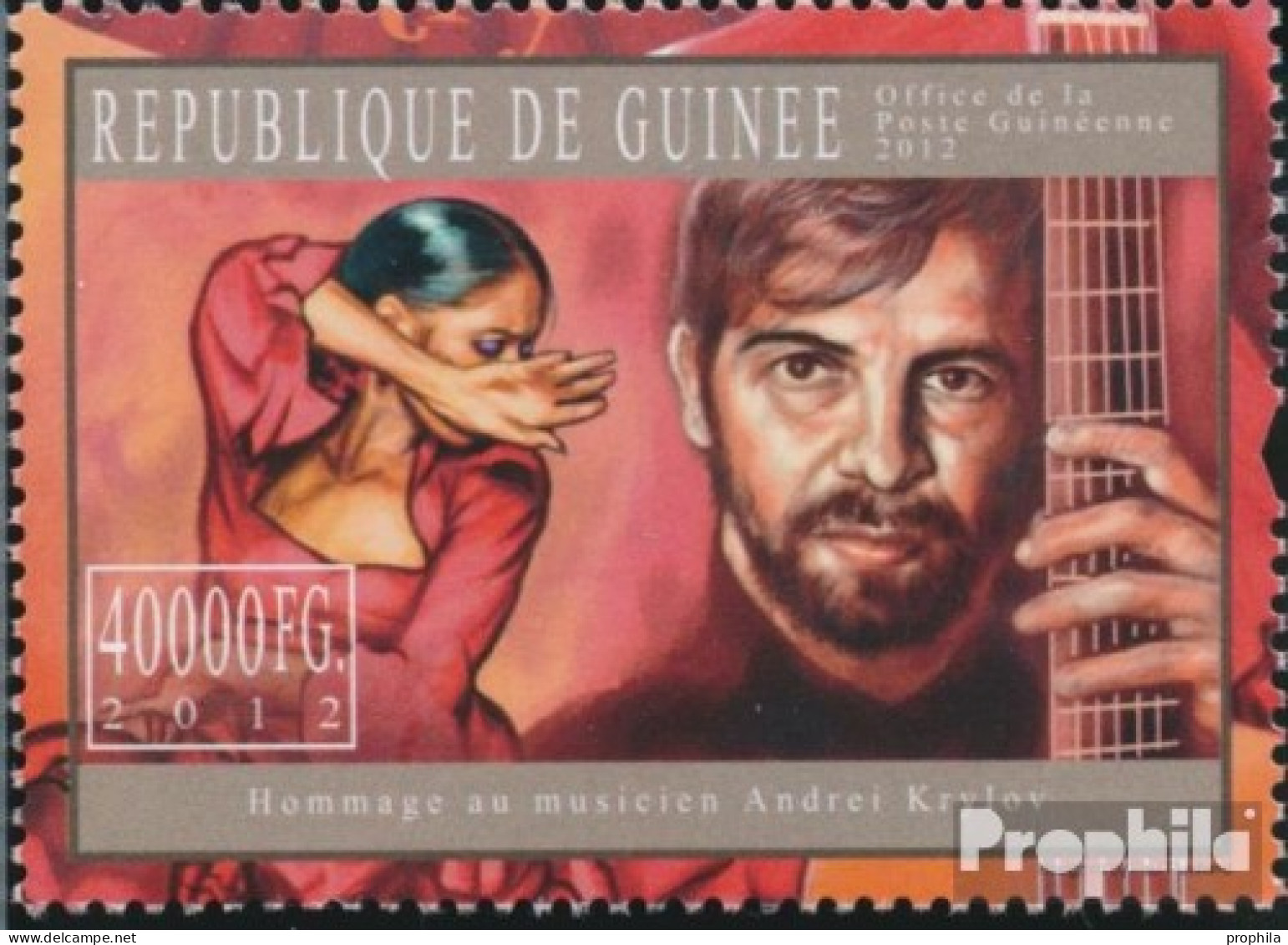 Guinea 9082 (kompl. Ausgabe) Postfrisch 2012 Andrey Krylov - Guinée (1958-...)