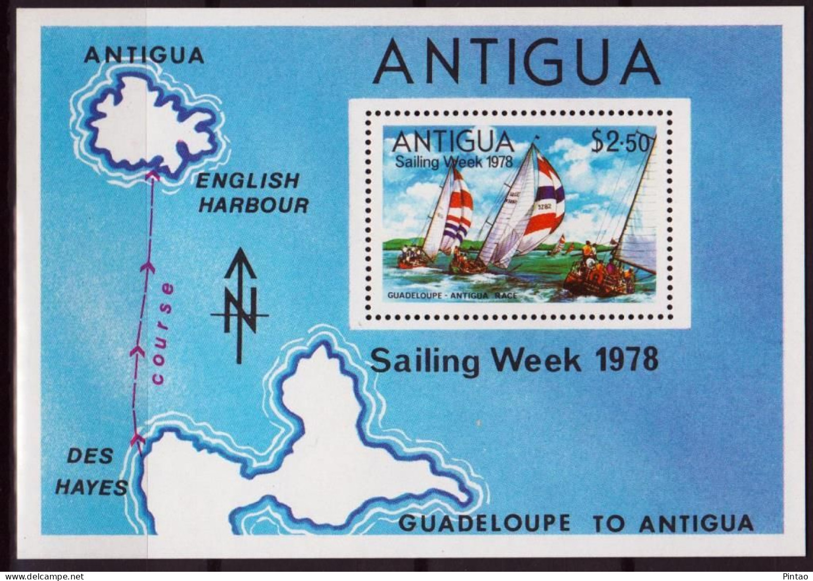 BAR2783- ANTIGUA 1978- MNH (BARCOS) - Schiffe