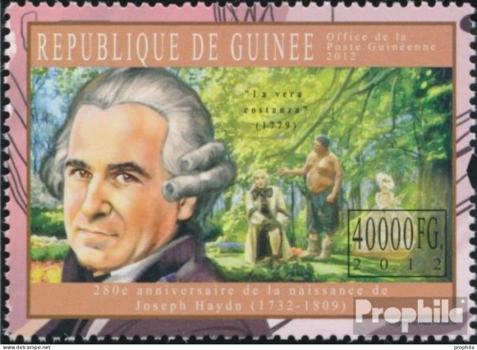 Guinea 9070 (kompl. Ausgabe) Postfrisch 2012 Joseph Haydn (1732-1809) - Guinea (1958-...)