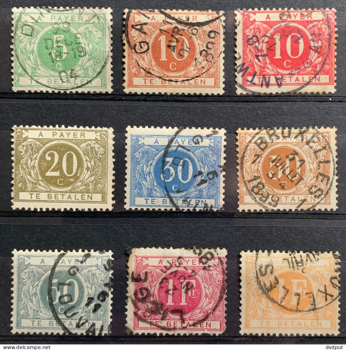 België, 1895, TX3/11,  OBP 25€ - Francobolli