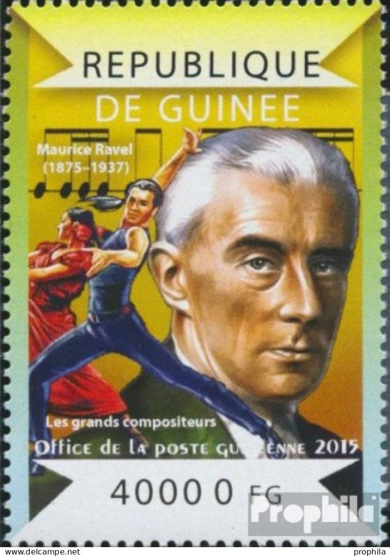 Guinea 10971 (kompl. Ausgabe) Postfrisch 2015 Große Komponisten - Guinée (1958-...)