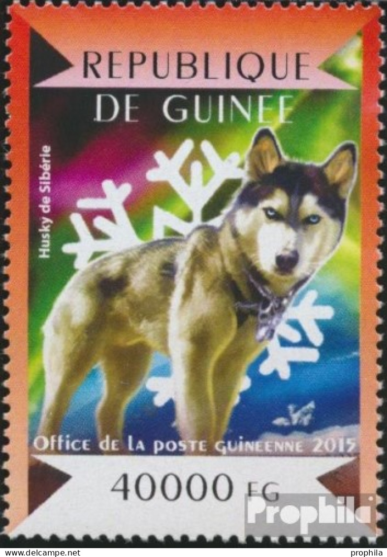 Guinea 10966 (kompl. Ausgabe) Postfrisch 2015 Schlittenhunde - Guinée (1958-...)