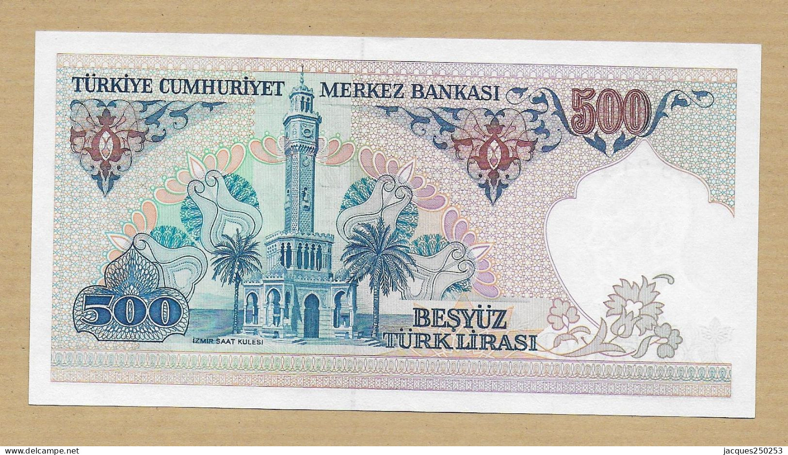 500 TURK LIRASI 1984 TURQUIE NEUF - Turquie