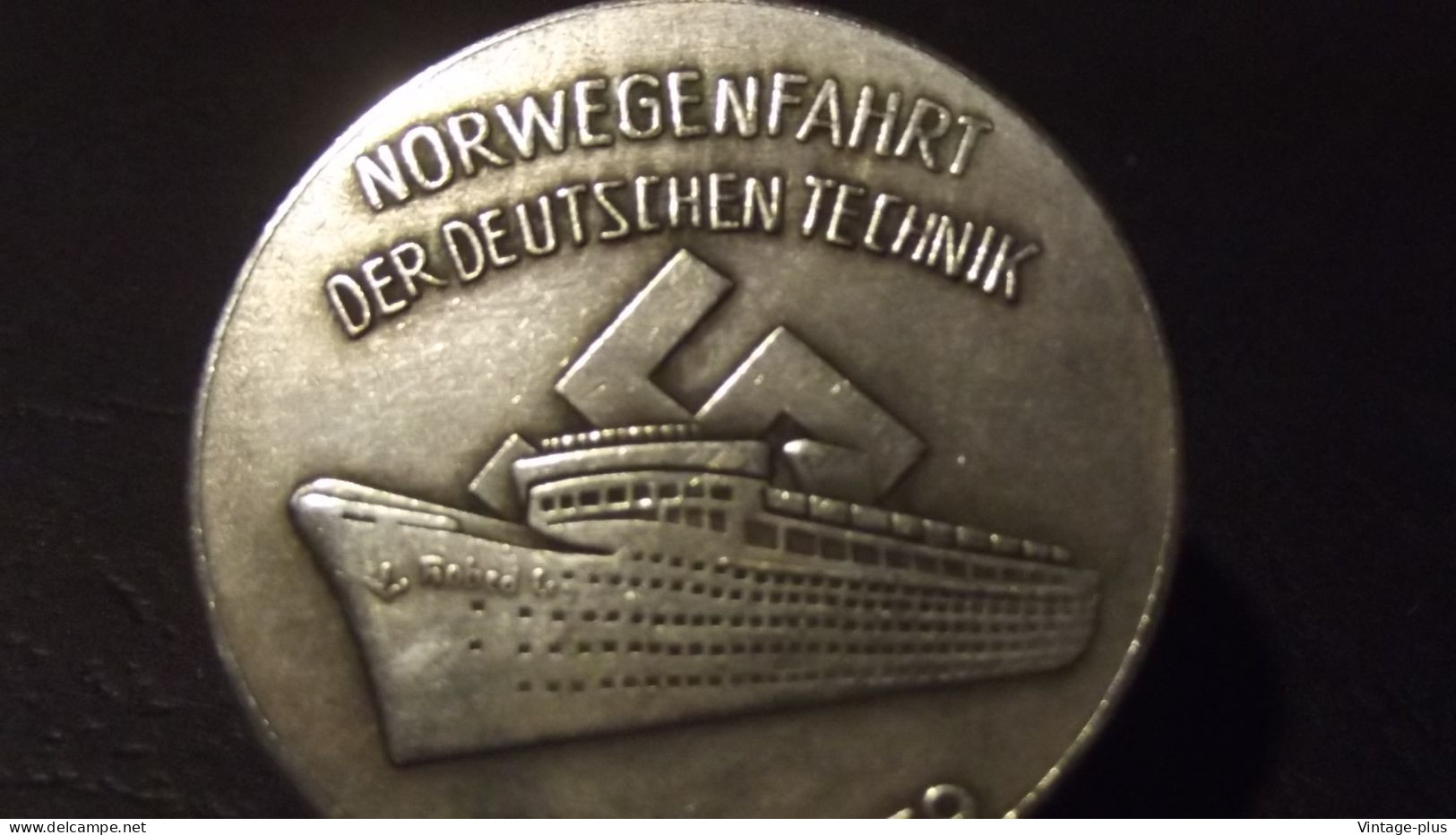 GERMANIA 3° REICH MONETA COMMEMORATIVA NORWEGENFARHT DER DEUTSCHEN TECHNIK 1939 - ALLEMAGNE - DEUTSCHLAND - COD: AB41 - Otros & Sin Clasificación