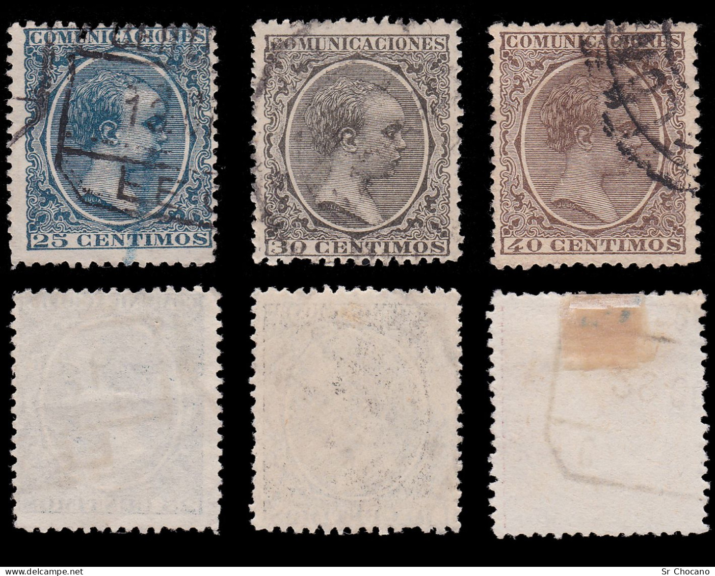 ESPAÑA.1889-01 Alfonso XIII.Matasello.Edifil 213-226 - Used Stamps