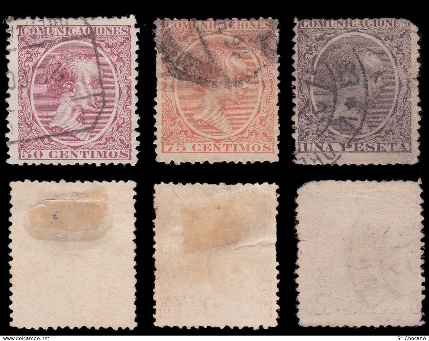 ESPAÑA.1889-01 Alfonso XIII.Matasello.Edifil 213-226 - Used Stamps