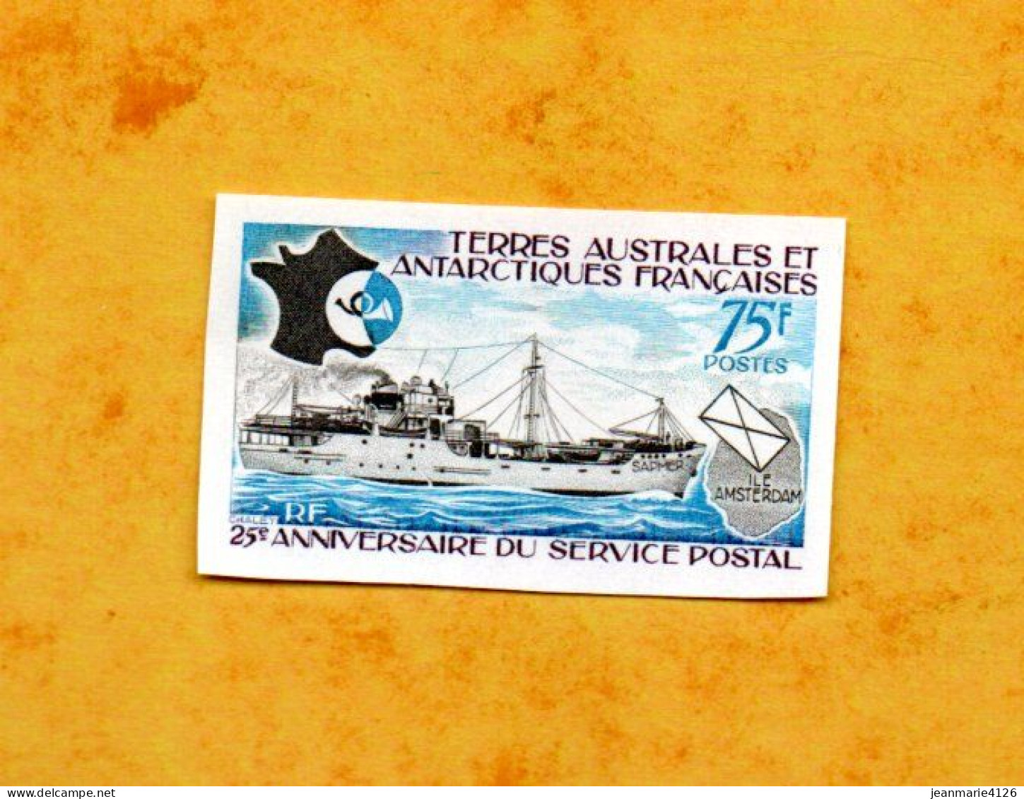 TAAF 1974 - PO  N° 54 ** - NON DENTELE - ( NEUF ** ) - - Imperforates, Proofs & Errors