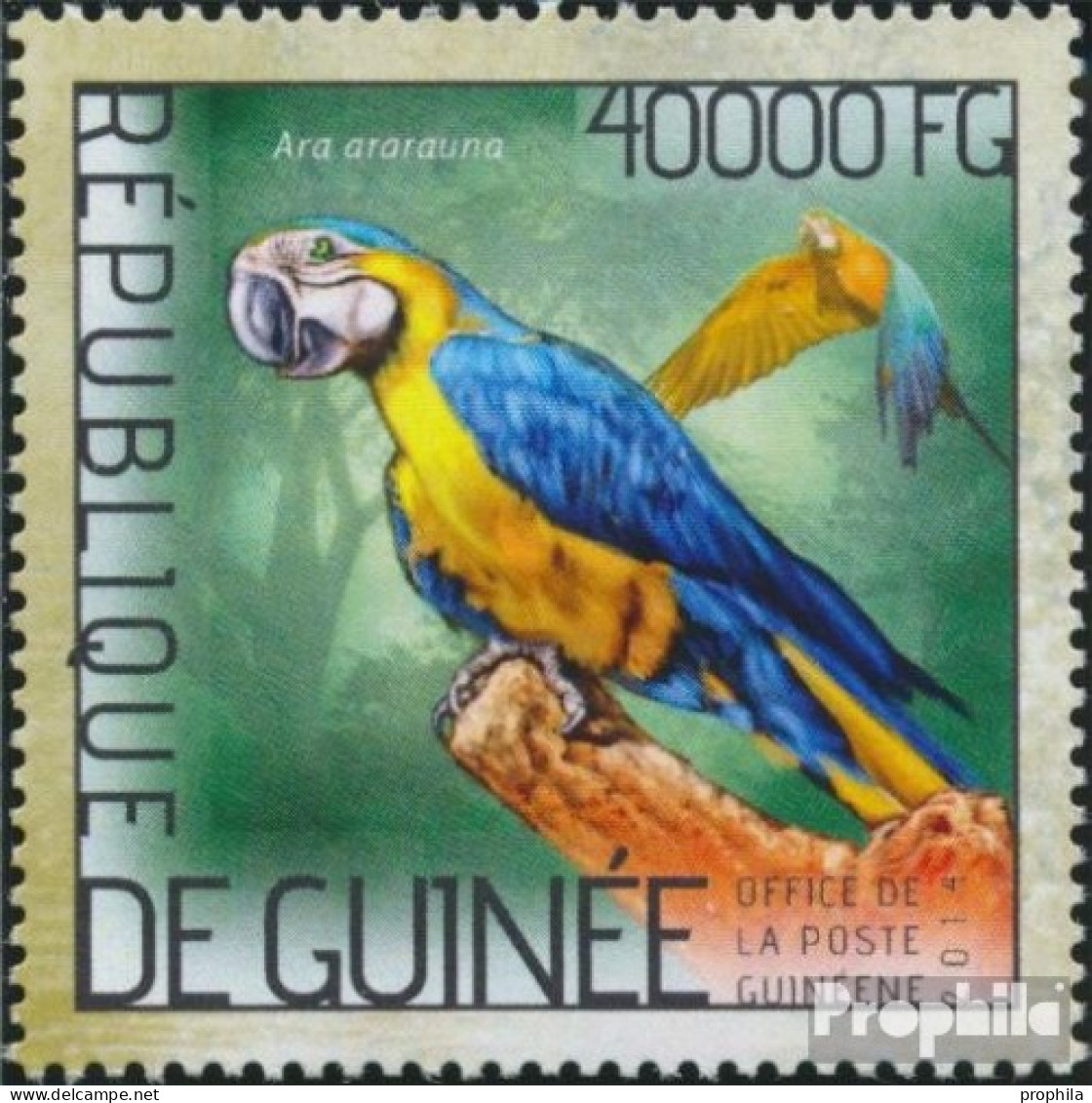 Guinea 10358 (kompl. Ausgabe) Postfrisch 2014 Papageien - Guinea (1958-...)