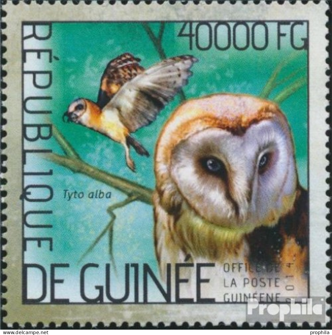 Guinea 10354 (kompl. Ausgabe) Postfrisch 2014 Eulen - Guinée (1958-...)