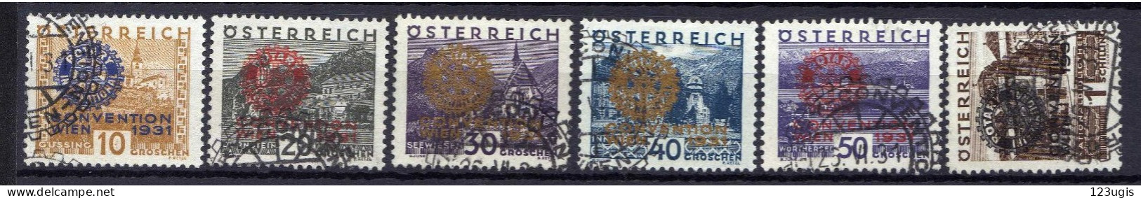 Österreich 1931, Mi 518-523, Gestempelt SST [200424XIV] - Gebruikt