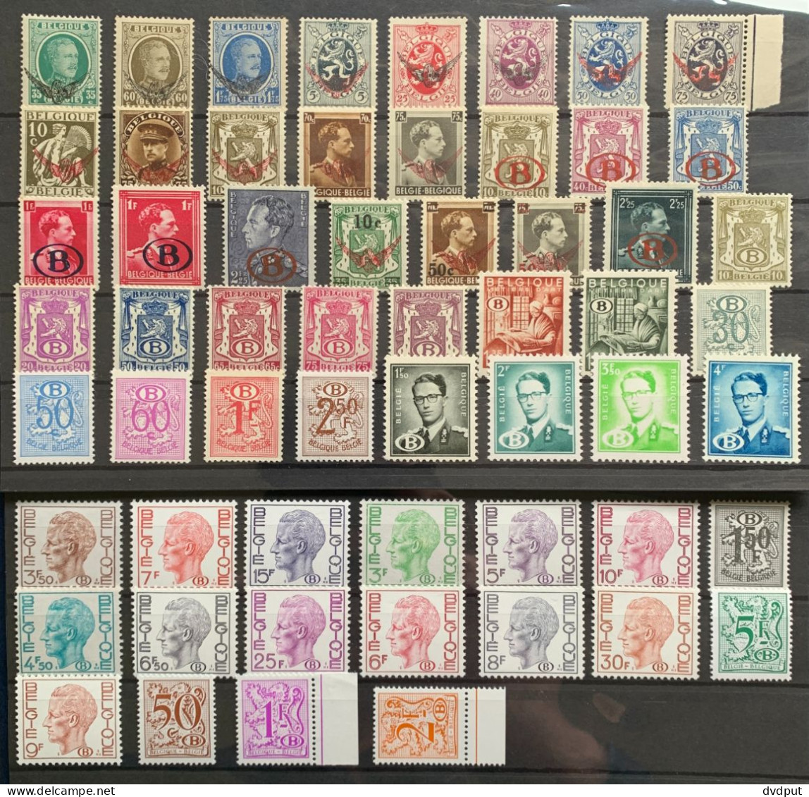 België, 1924-82, Samenstelling 58 Dienstzegels, Postfris **, OBP 130€ - Nuovi