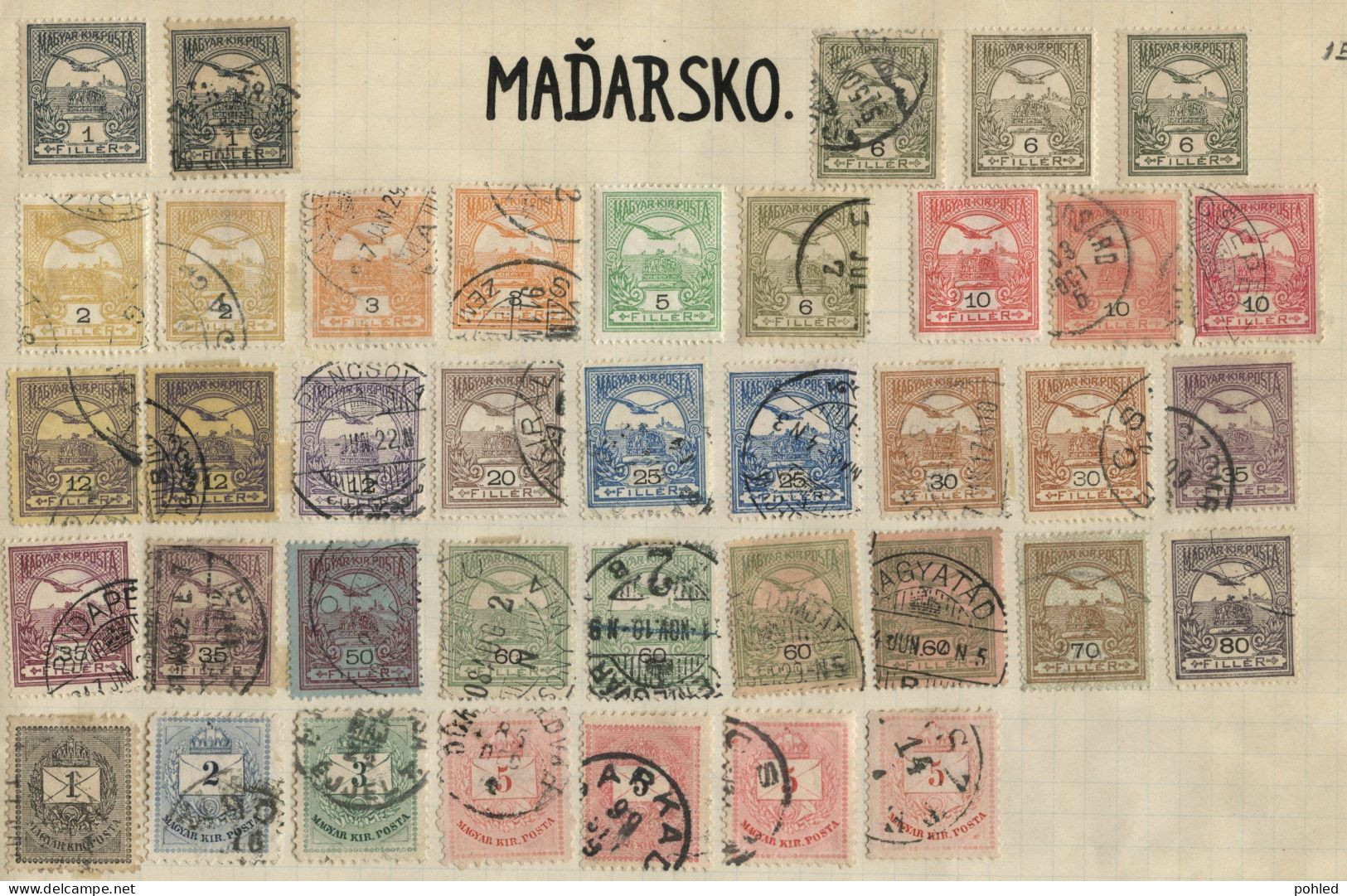 01339KUN*HUNGARY*MAGYARORSZÁG*SMALLER SET OF VARIOUS STAMPS - Collections
