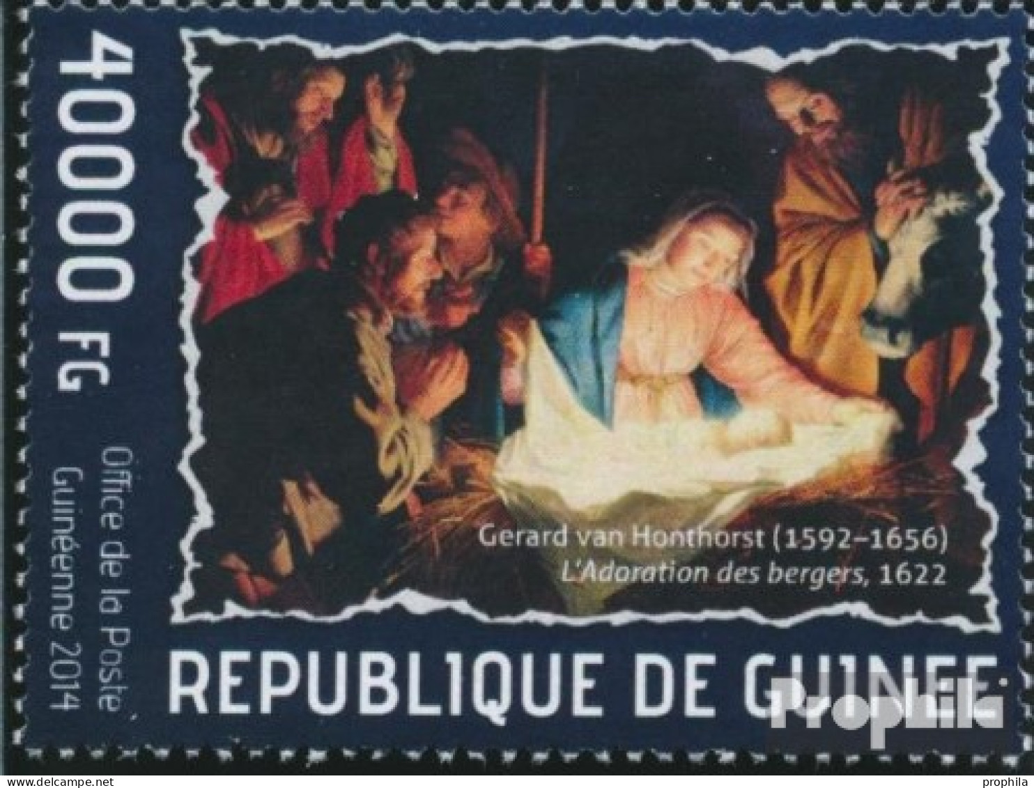 Guinea 10298 (kompl. Ausgabe) Postfrisch 2014 Weihnachtsgemälde - Guinée (1958-...)