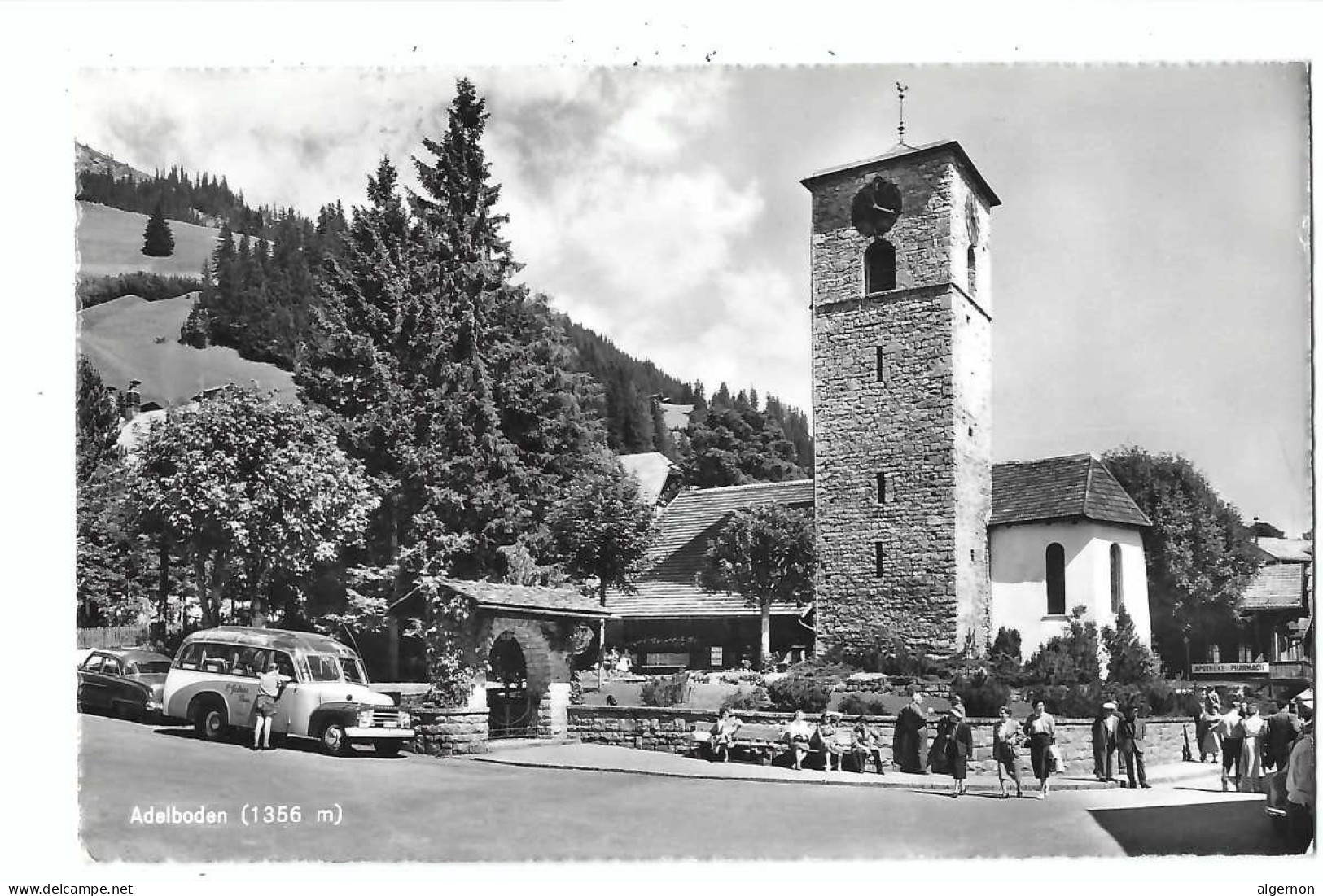 32344 - Adelboden Mit Bus Sortie De L'Eglise - Adelboden