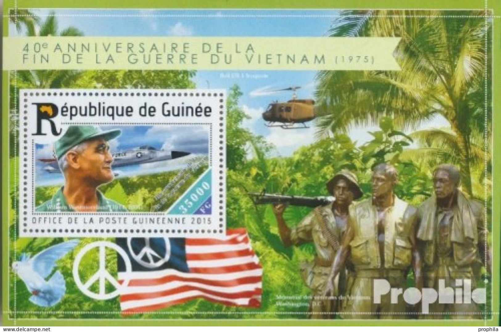 Guinea Block 2524 (kompl. Ausgabe) Postfrisch 2015 Vietnamkrieg - Guinea (1958-...)