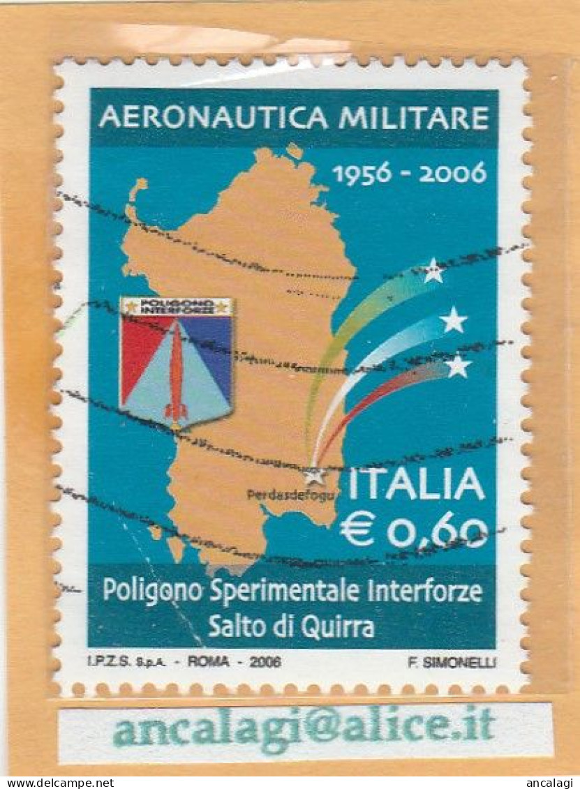 USATI ITALIA 2006 - Ref.1017 "AERONAUTICA MILITARE" 1 Val. - - 2001-10: Usati