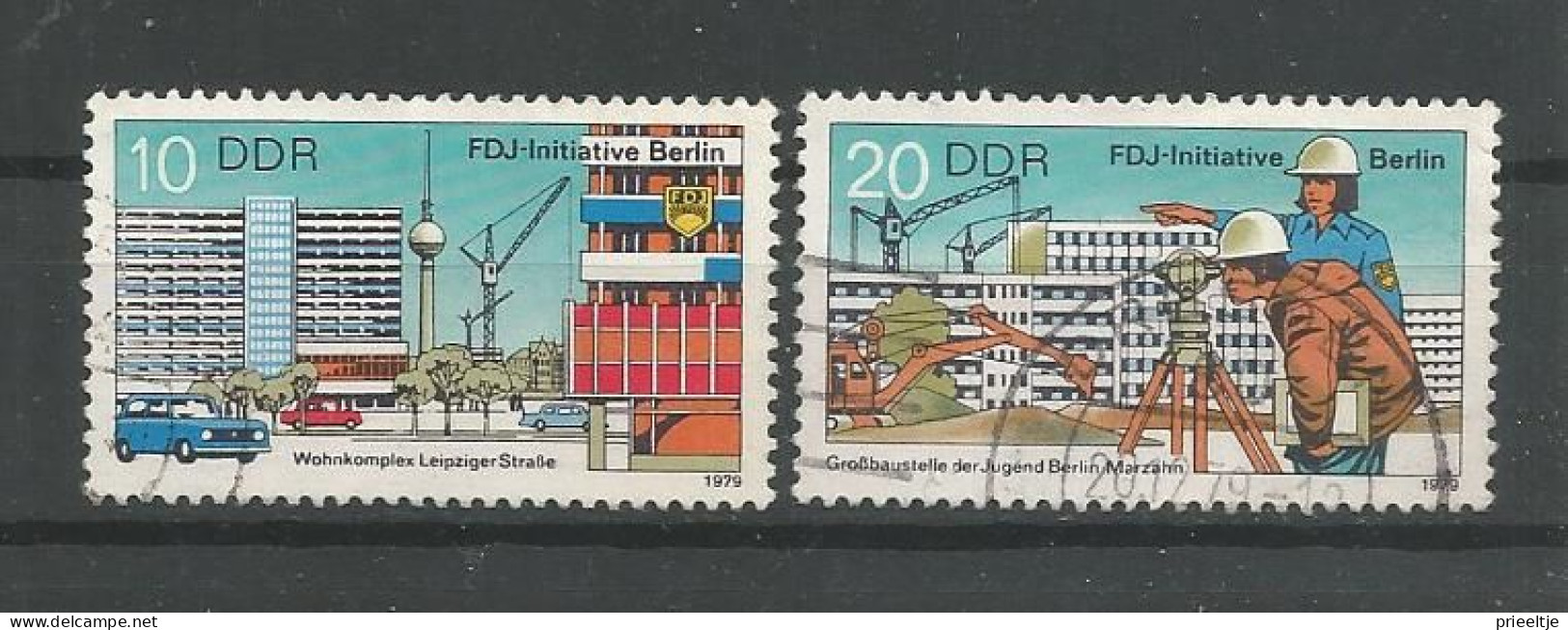 DDR 1979 Berlin FDJ Projects Y.T. 2091/2092 (0) - Gebruikt