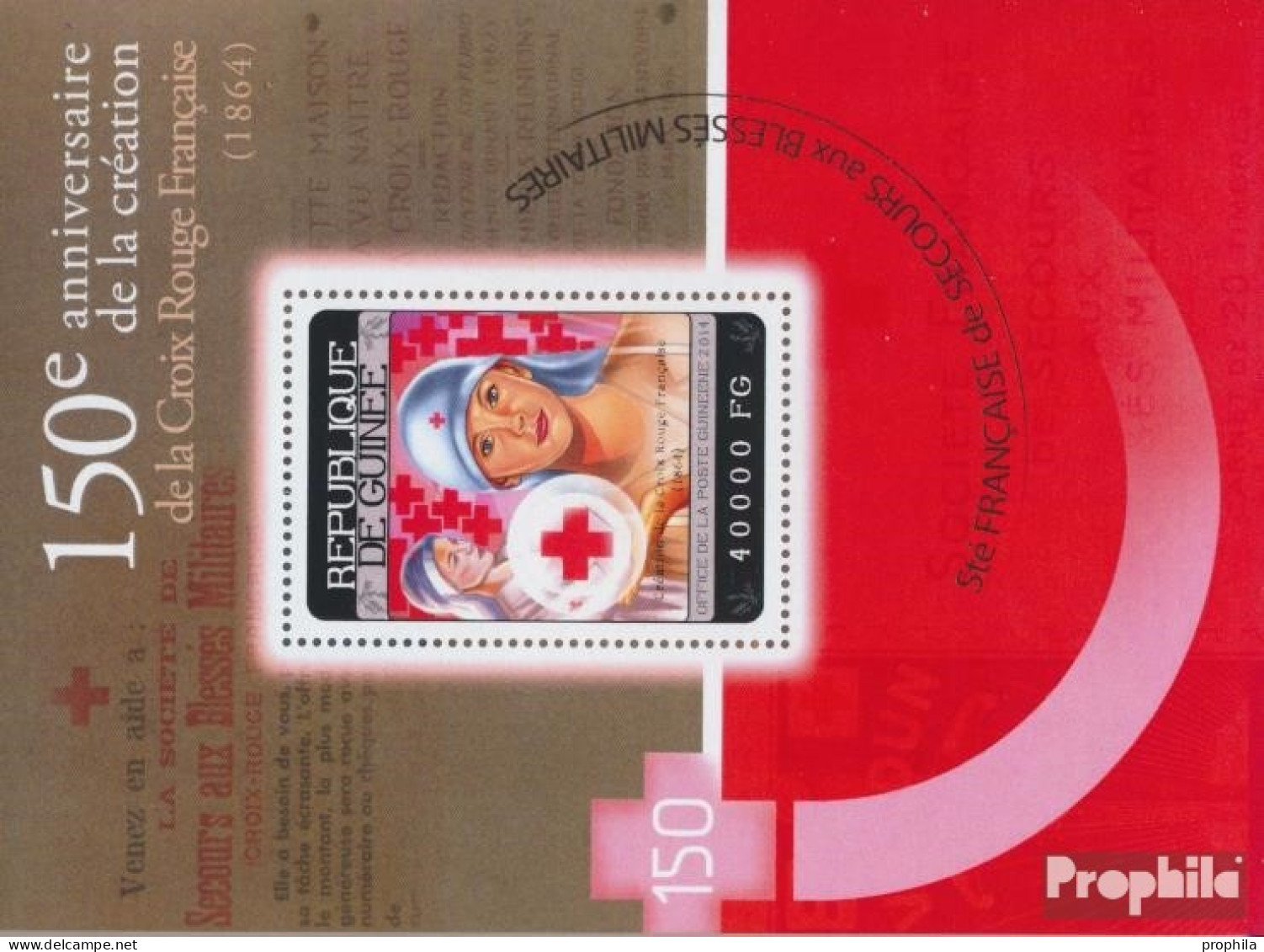 Guinea Block 2379 (kompl. Ausgabe) Postfrisch 2014 Rotes Kreuz - Guinea (1958-...)
