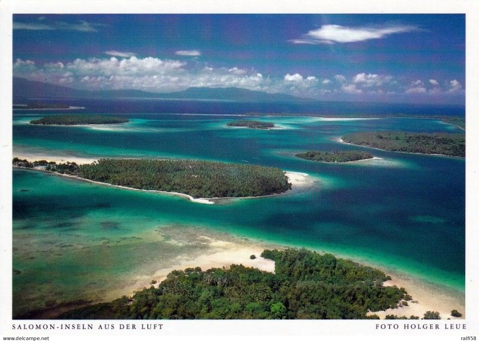 1 AK Solomon Islands / Salomoninseln * Blick Auf Salomon Inseln Aus Der Luft * - Salomon