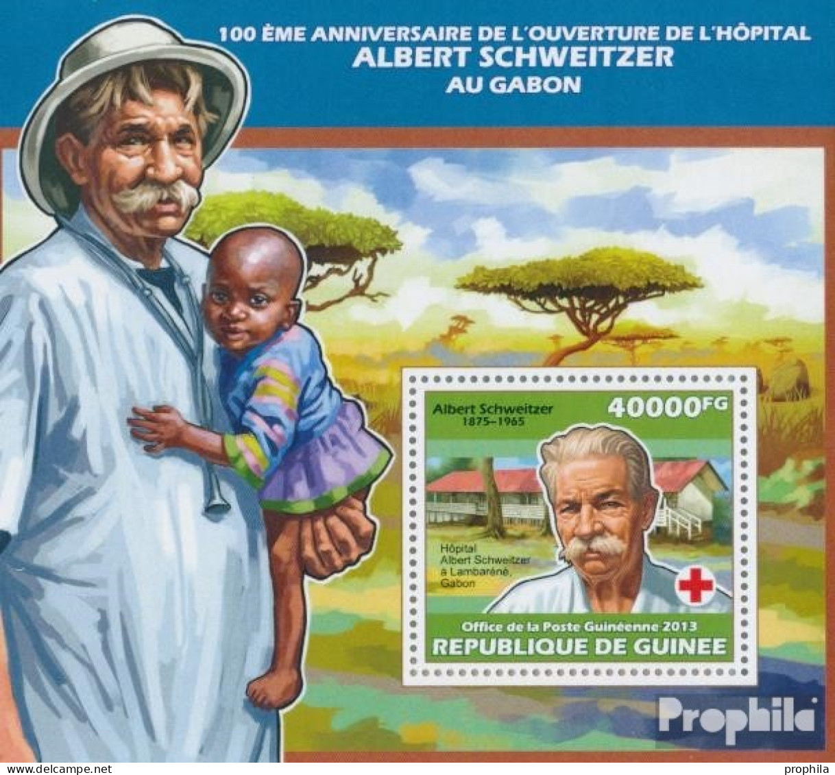 Guinea Block 2314 (kompl. Ausgabe) Postfrisch 2013 Albert Schweizer - Guinea (1958-...)