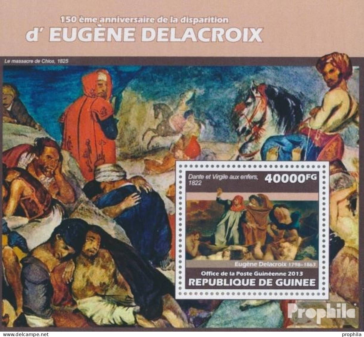 Guinea Block 2311 (kompl. Ausgabe) Postfrisch 2013 Eugène Delacroix - Guinea (1958-...)