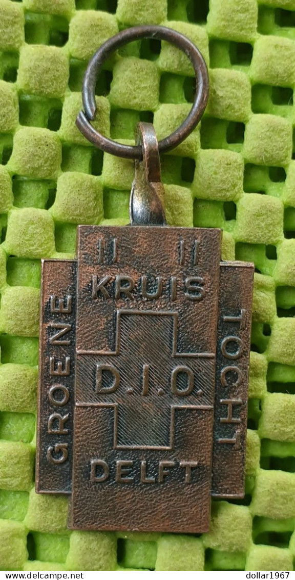 Medaile : Groene Kruis Tocht D.I.O Delft N.H.  -  Original Foto  !!  Medallion  Dutch - Other & Unclassified