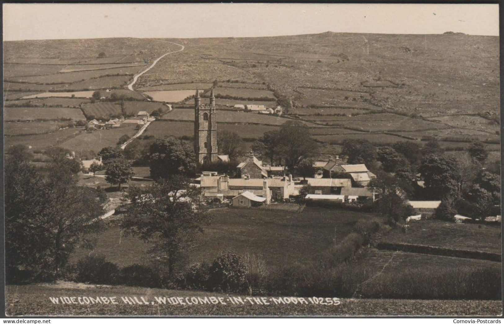 Widecombe Hill, Widecombe-in-the-Moor, Devon, C.1920 - Chapman RP Postcard - Dartmoor