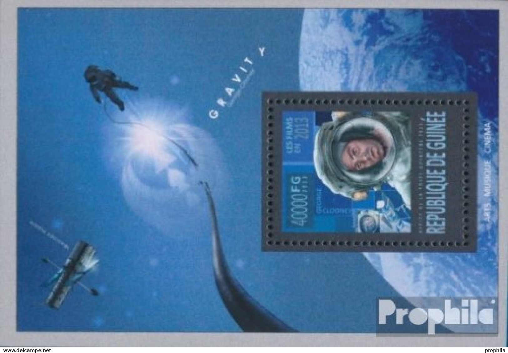 Guinea Block 2287 (kompl. Ausgabe) Postfrisch 2013 Film Gravity - Guinea (1958-...)