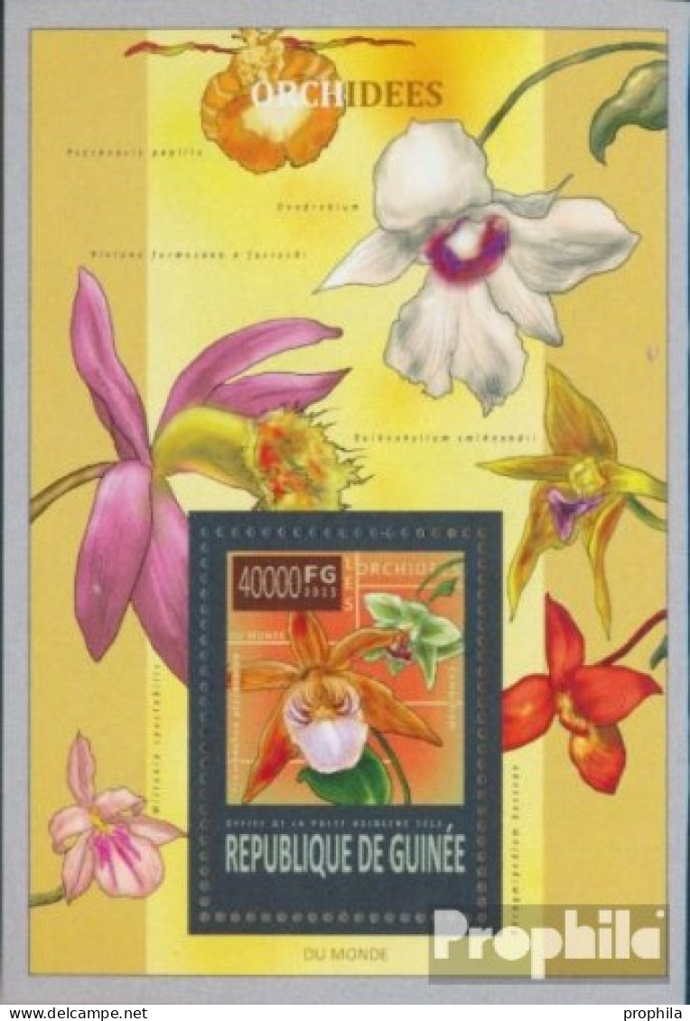 Guinea Block 2264 (kompl. Ausgabe) Postfrisch 2013 Orchideen - Guinea (1958-...)