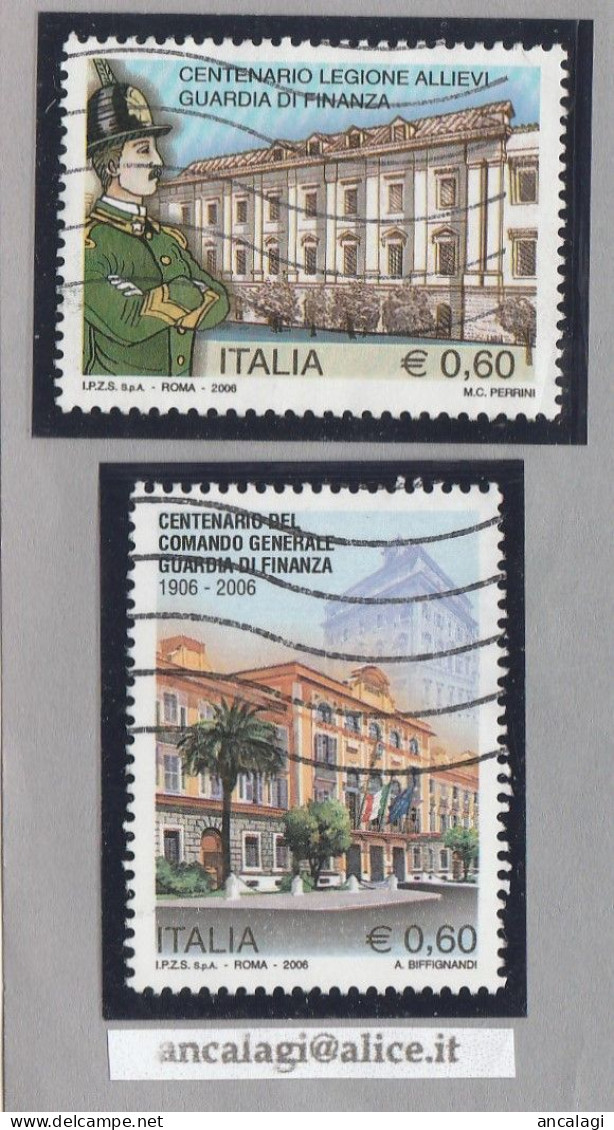 USATI ITALIA 2006 - Ref.1018 "GUARDIA DI FINANZA" Serie Di 2 Val. - - 2001-10: Usados