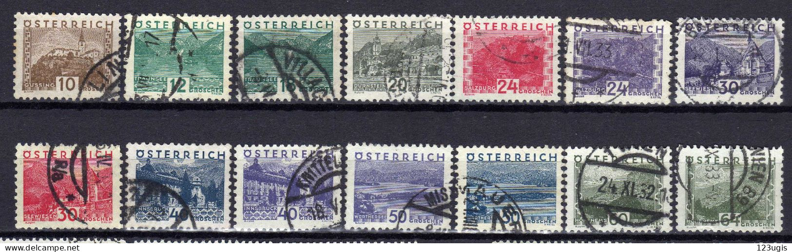 Österreich/Austria 1932 Mi 530-543, Gestempelt [200424XIV] - Gebruikt