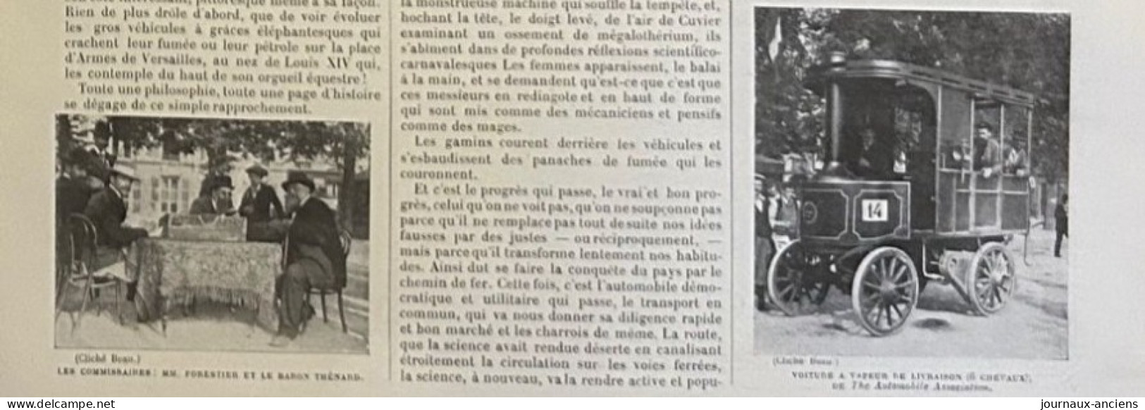 1898 AUTOMOBILE LE CONCOURS DE POIDS LOURDS - DE DION BOUTON - VERSAILLES - Revue Sportive LA VIE AU GRAND AIR - Zeitschriften - Vor 1900