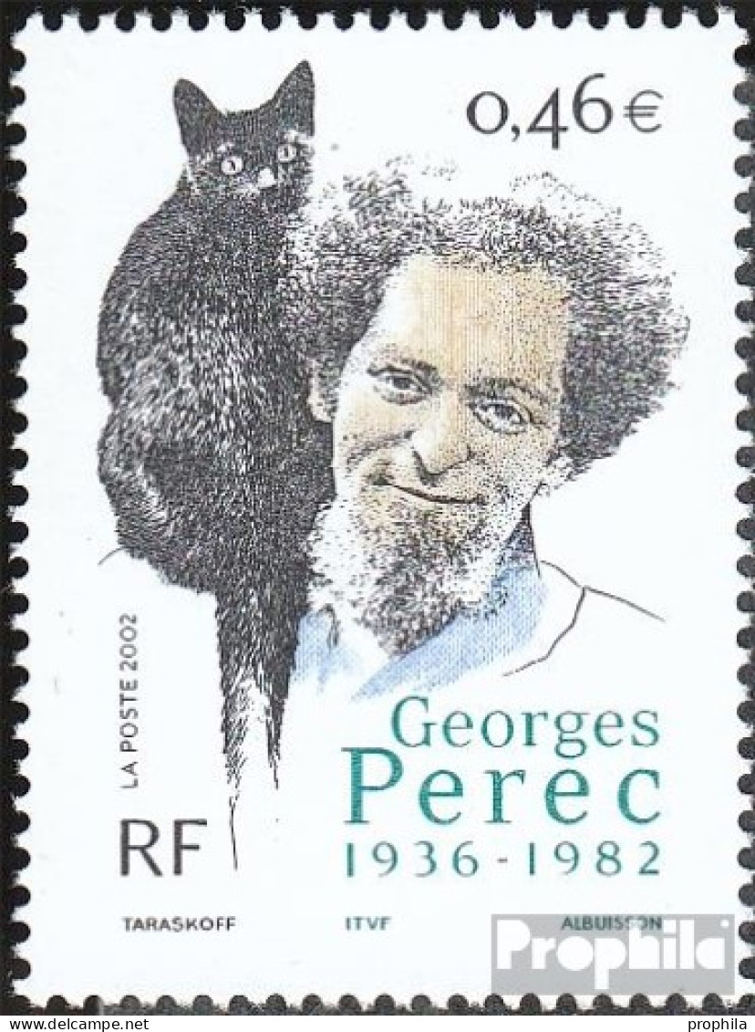 Frankreich 3655 (kompl.Ausg.) Postfrisch 2002 Georges Perec - Ungebraucht