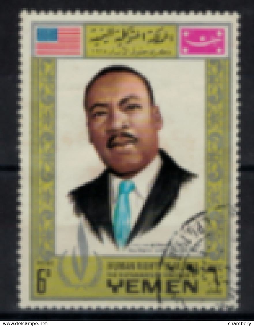 Yémen - "Année Des Droits De L'Homme : Martin Luther King" - Oblitéré N° 261(c) De 1968 - Yemen