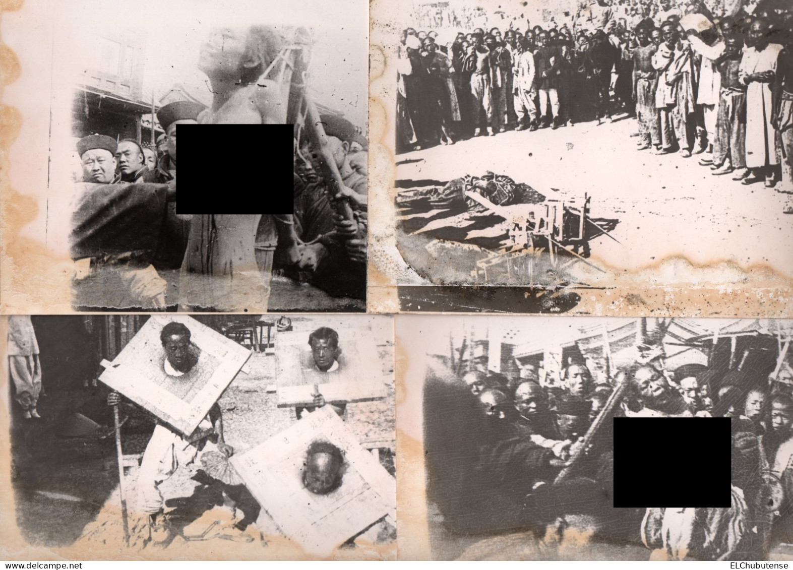 Lot Photos Chine - Lingchi - Supplice Des 1000 Coupures - Exécution Mort Torture Années 1900 - Asien