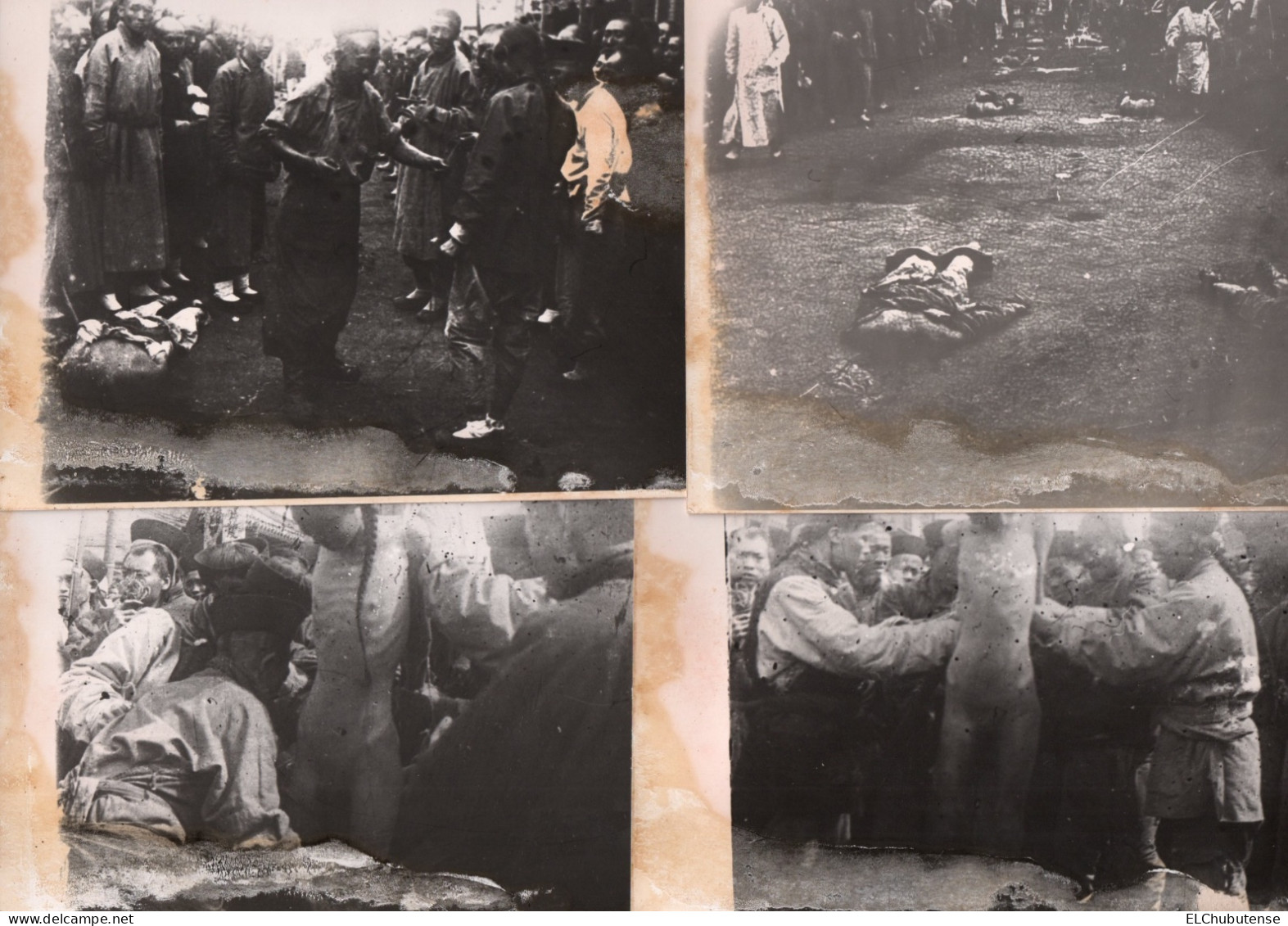 Lot Photos Chine - Lingchi - Supplice Des 1000 Coupures - Exécution Mort Torture Années 1900 - Asie