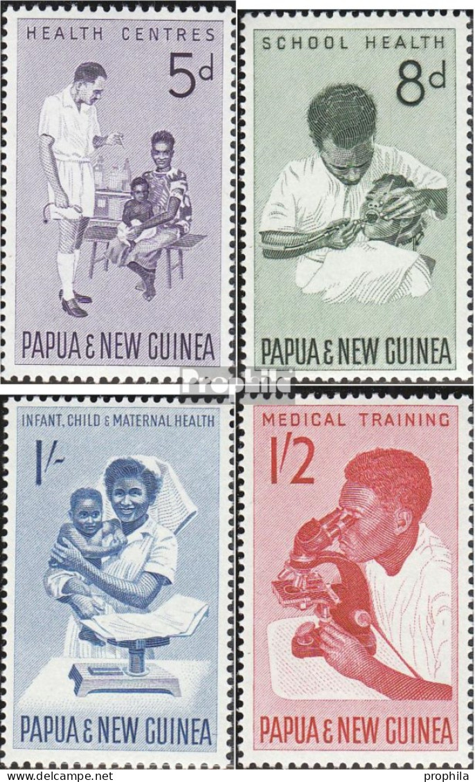 Papua-Neuguinea 58-61 (kompl.Ausg.) Postfrisch 1964 Gesundheit - Papúa Nueva Guinea