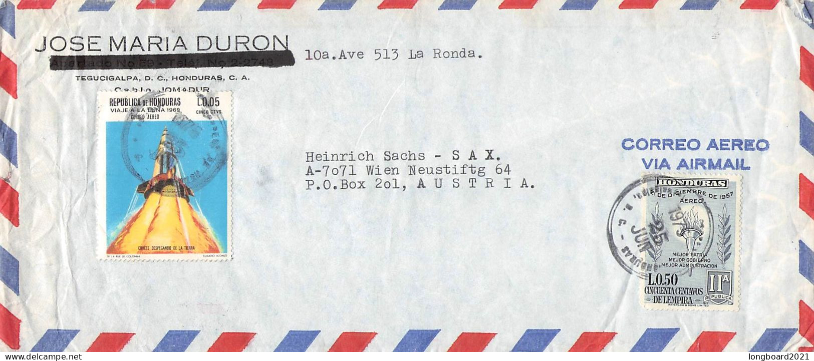 HONDURAS - AIR MAIL 1975 - WIEN/AT / 6257 - Honduras