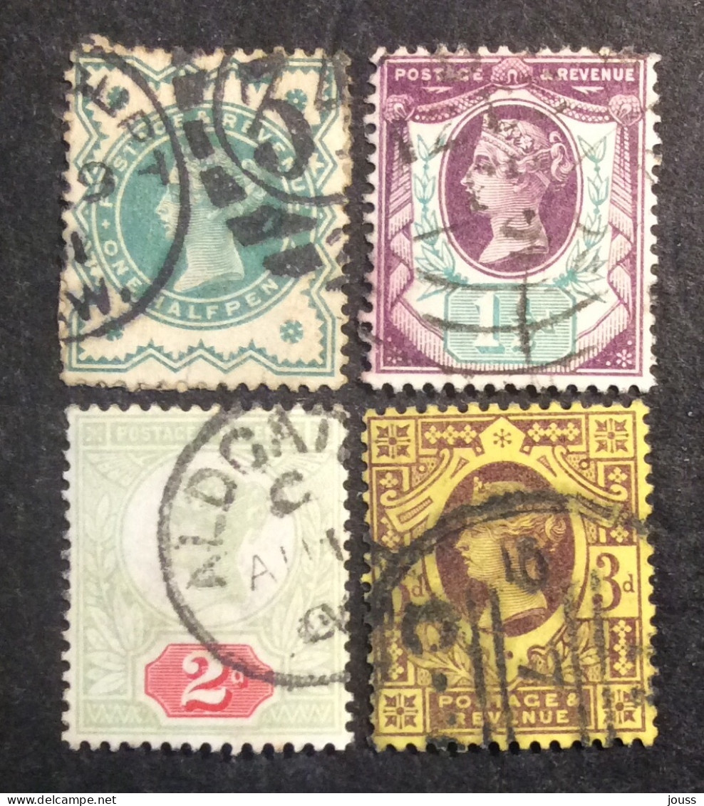 GB88 Victoria Jubilé YT 92 93 94 96 Oblitéré Série De 4 - Used Stamps
