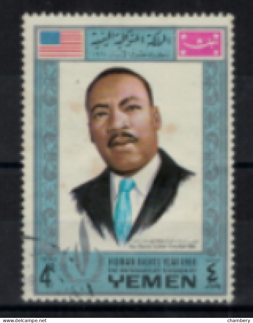 Yémen - "Année Des Droits De L'Homme : Martin Luther King" - Oblitéré N° 261(b) De 1968 - Yemen