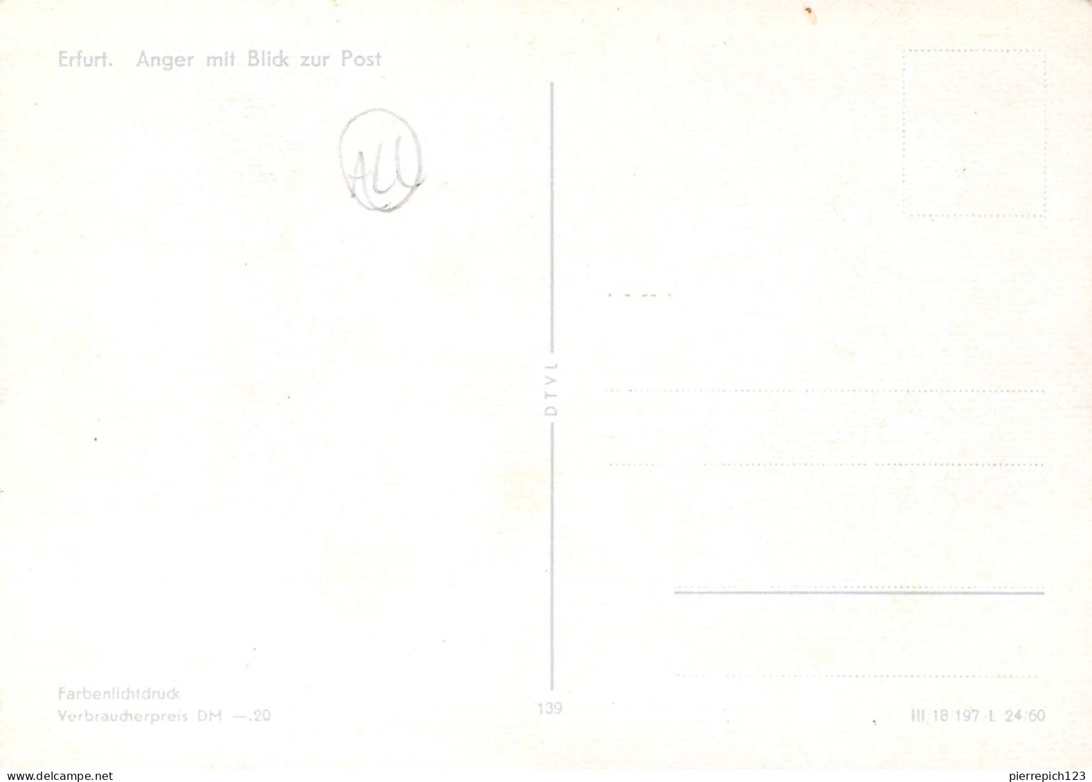 Erfurt - Vue Sur La Poste Centrale - Erfurt