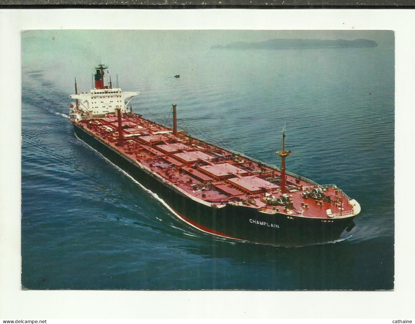 PETROLIER CHAMPLAIN EN MER . DE LA COMPAGNIE GENERALE TRANSATLANTIQUE - Tankers