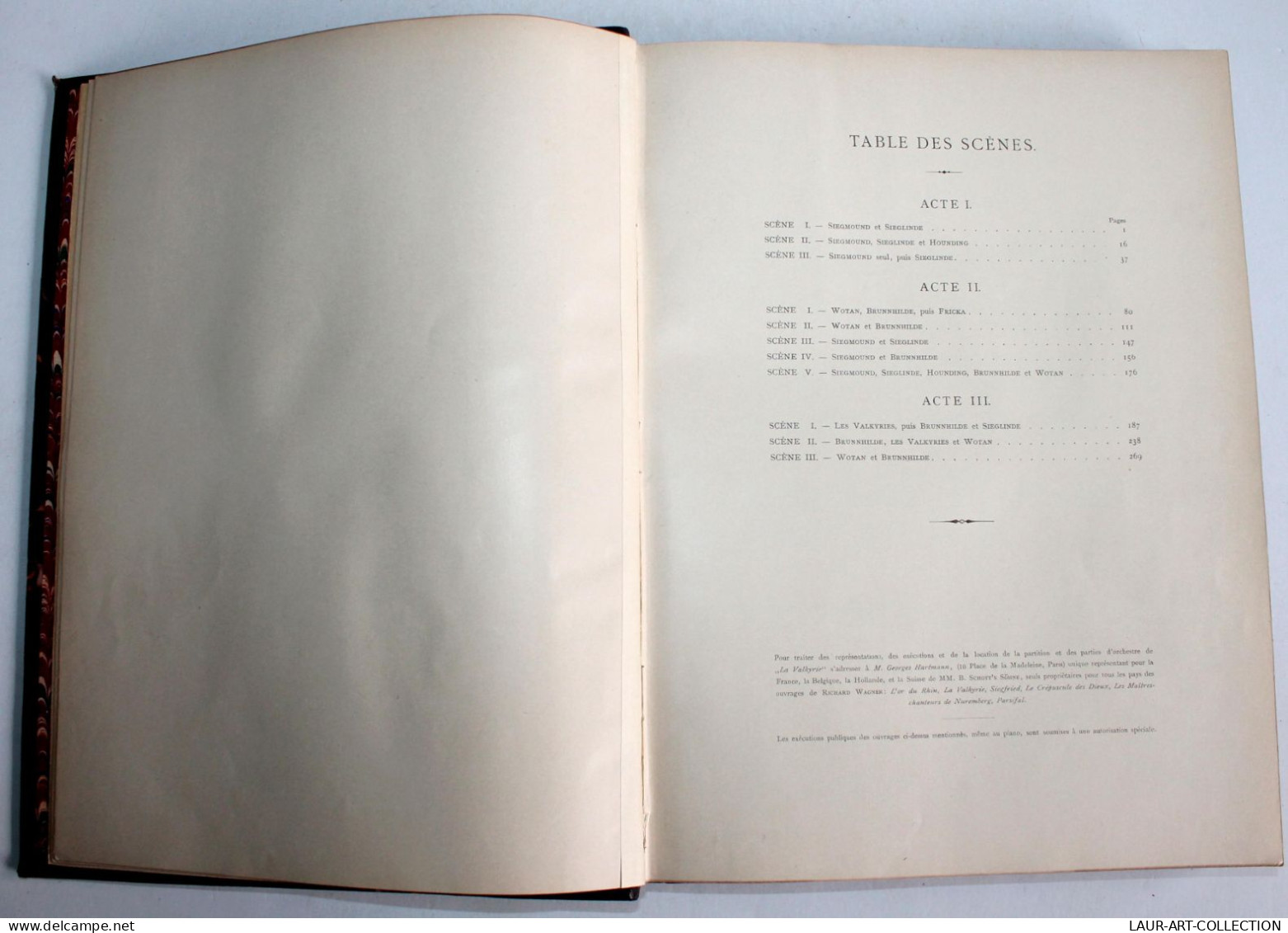 LA VALKYRIE POEME & MUSIQUE DE R. WAGNER, PARTITION CHANT & PIANO 1893 VF WILDER / ANCIEN LIVRE XIXe SIECLE (1803.210) - Muziek