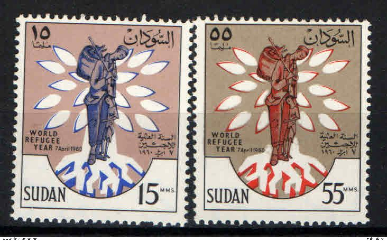 SUDAN - 1960 - World Refugee Year, 7/1/59-6/30/60 - MNH - Soudan (1954-...)